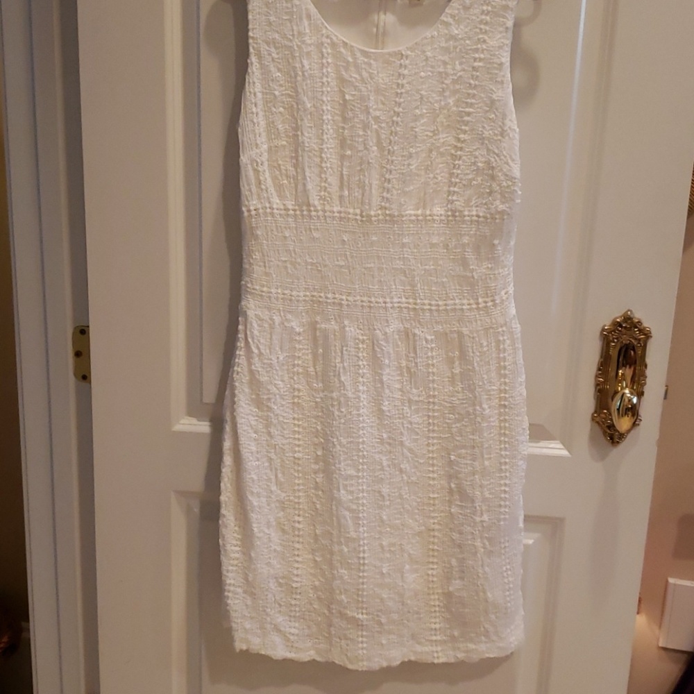 White lace dress